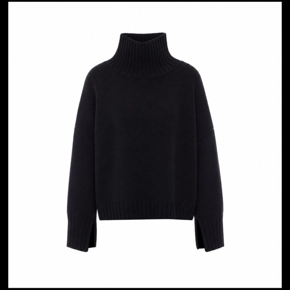 Soft Goat Women Turtleneck Sweater